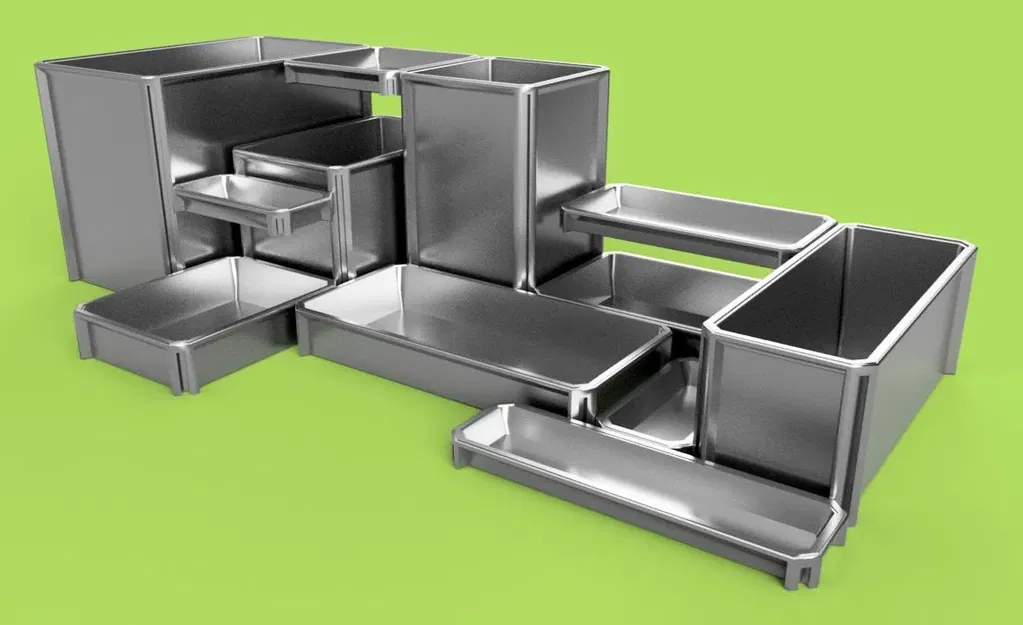 Containers bàn làm việc mô-đun - Parametric - Image 15