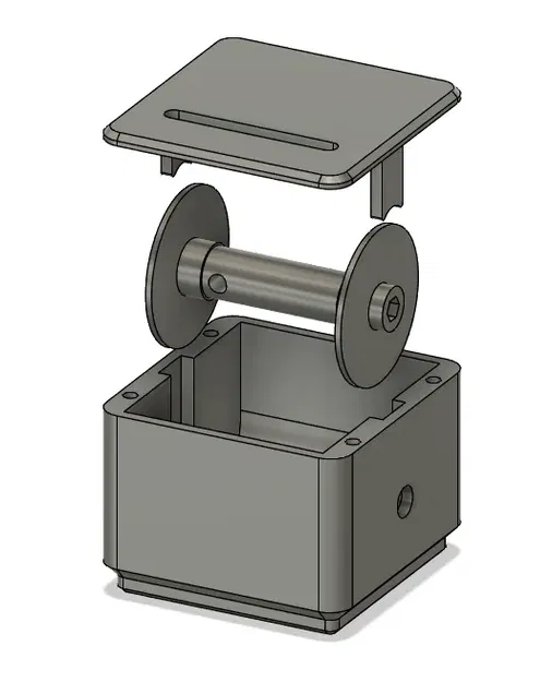 Thùng đựng dây Gridfinity 1x1x4 cho dây 5M - Image 2