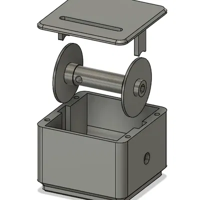 Thùng đựng dây Gridfinity 1x1x4 cho dây 5M