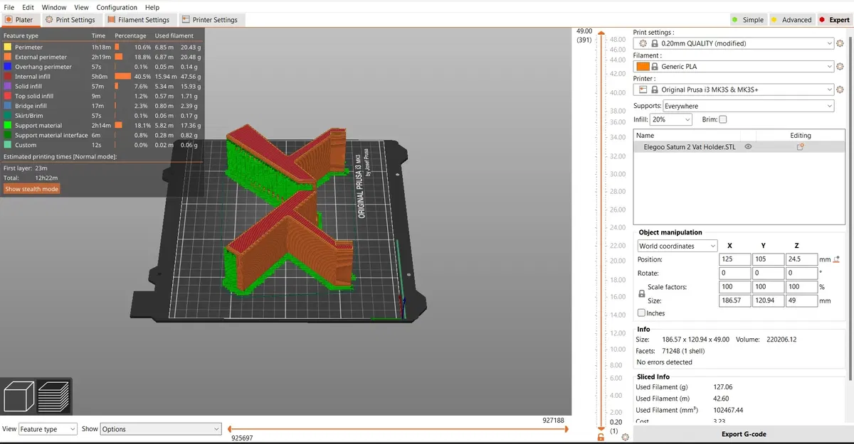 Giá đỡ và phễu cho bình chứa nhựa Elegoo Saturn 2 - Image 2