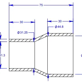 Bộ giảm ống hút Vac từ 1.875 inch xuống 1.25 inch