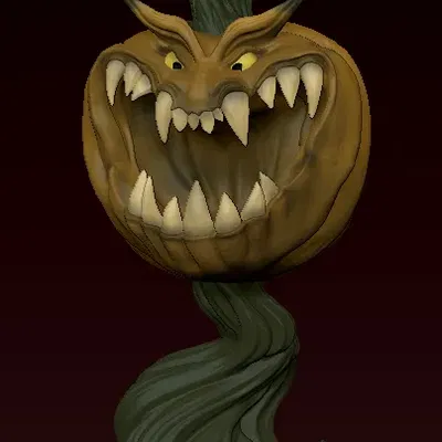 Bí ngô la hét Banshee trang trí cho Halloween