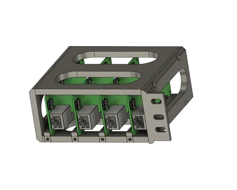 Vỏ hộp lắp đặt cho 4 bo mạch CM4 Ether Raspberry Pi - Image 1