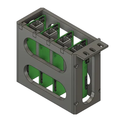 Vỏ hộp lắp đặt cho 4 bo mạch CM4 Ether Raspberry Pi