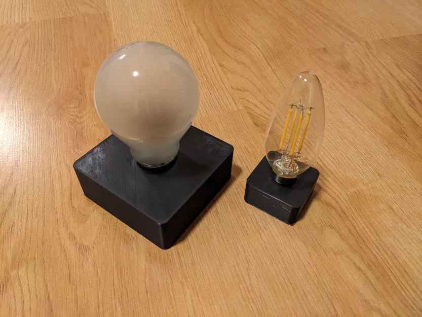 Bộ tổ chức bóng đèn E27 và E14 bằng khối chữ nhật - Image 1