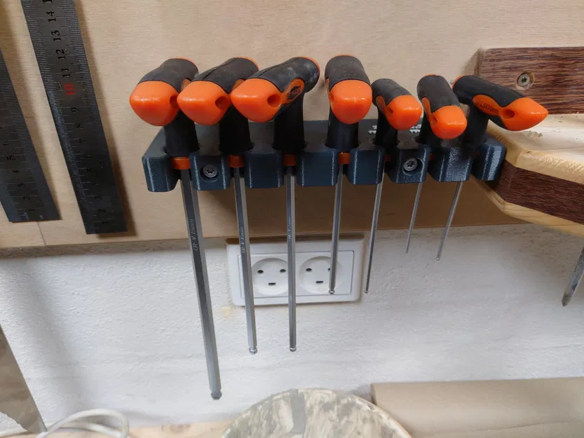 Giá đỡ chìa khóa Allen treo tường cho xưởng làm việc - Image 1