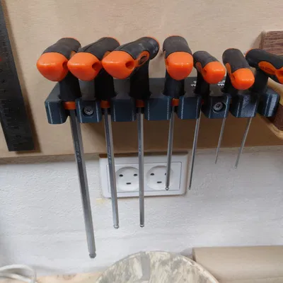 Giá đỡ chìa khóa Allen treo tường cho xưởng làm việc