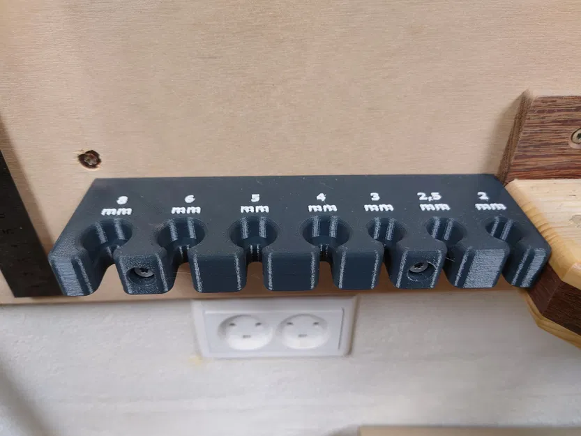 Giá đỡ chìa khóa Allen treo tường cho xưởng làm việc - Image 2