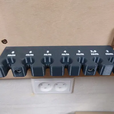 Giá đỡ chìa khóa Allen treo tường cho xưởng làm việc