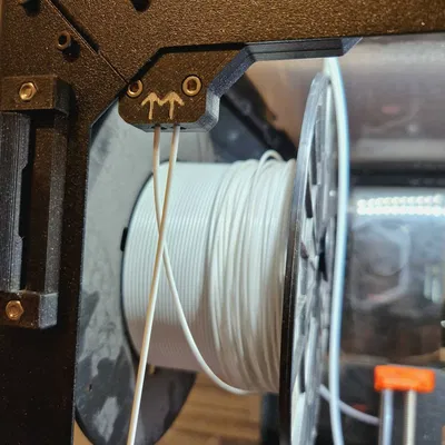 Hướng dẫn kép cho filament trong enclosure Prusa