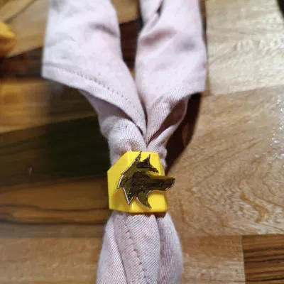 Đầu sói woggle cho trại sinh - Canuto hoặc vòng khăn quàng cổ đ...