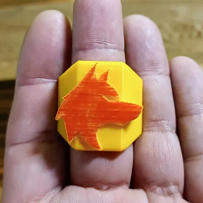 Đầu sói woggle cho trại sinh - Canuto hoặc vòng khăn quàng cổ đ...