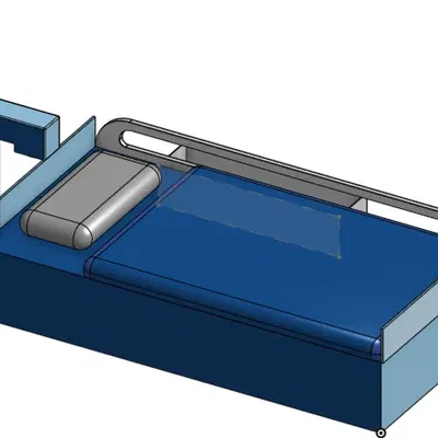 Giường in 3D với thiết kế độc đáo và chất liệu bền chắc
