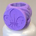 Vòng khăn cổ Wagggs Scout với biểu tượng fleur-de-lis và trefoil - Thumbnail 3