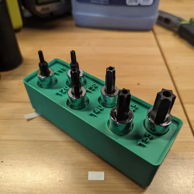 Giá đỡ mũi vít Torx Gridfinity 6pcs cho bộ dụng cụ Harbor Freight