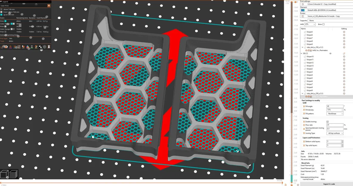 Bộ chân váy "meshed" cho Voron 2.4R2 - Image 4