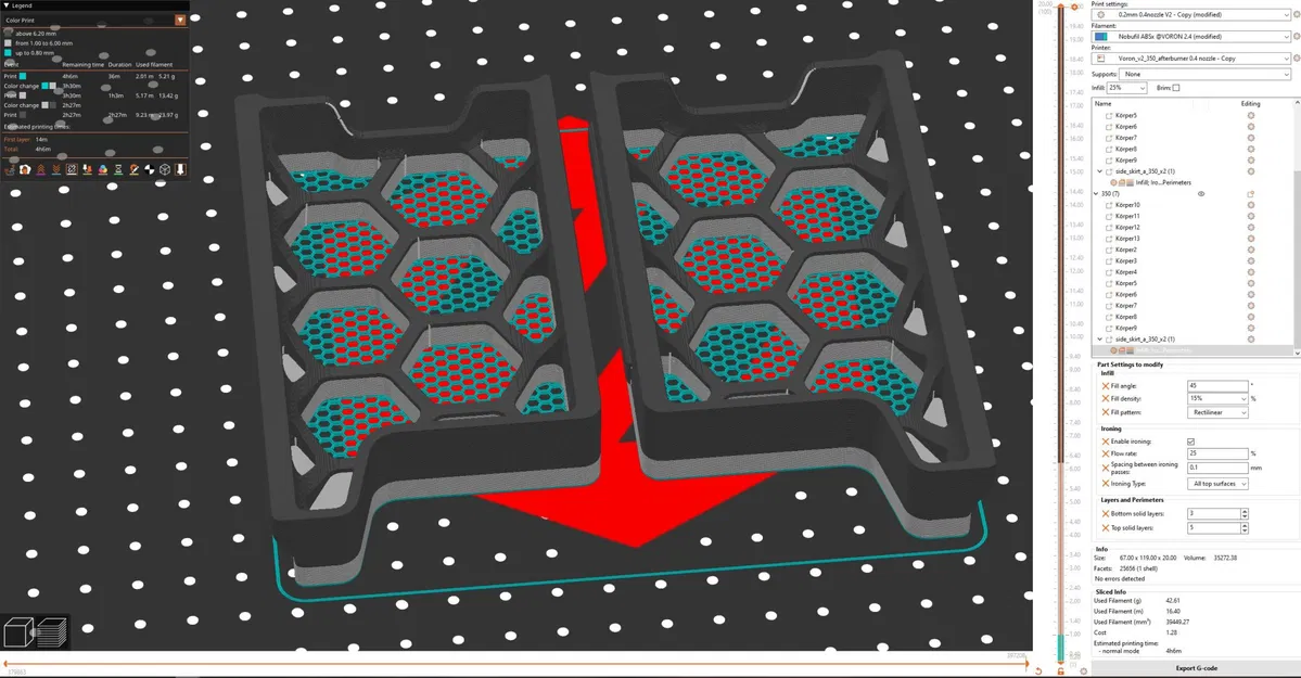 Bộ chân váy "meshed" cho Voron 2.4R2 - Image 5