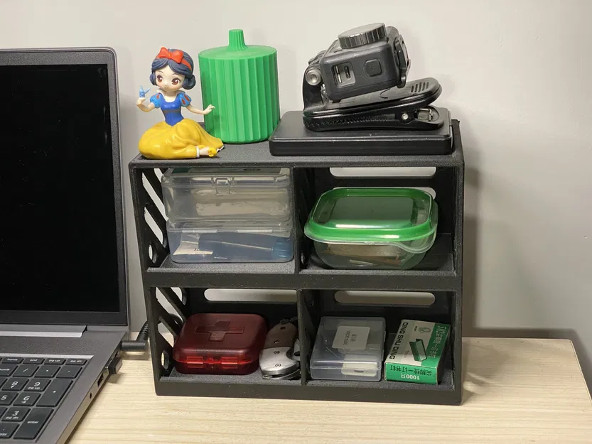 Tủ nhỏ để quản lý đồ dùng trên bàn - Image 5