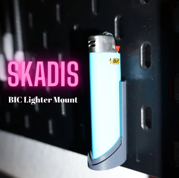 Giá đỡ bật lửa BIC V2 cho bảng ghim SKÅDIS của IKEA - Image 1