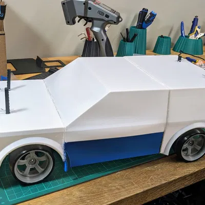 Thân xe ô tô điều khiển từ xa tỷ lệ 1/10 chế độ bình hoa