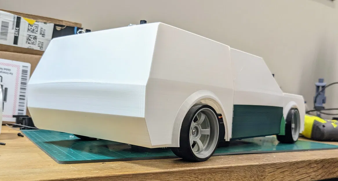 Thân xe ô tô điều khiển từ xa tỷ lệ 1/10 chế độ bình hoa - Image 4