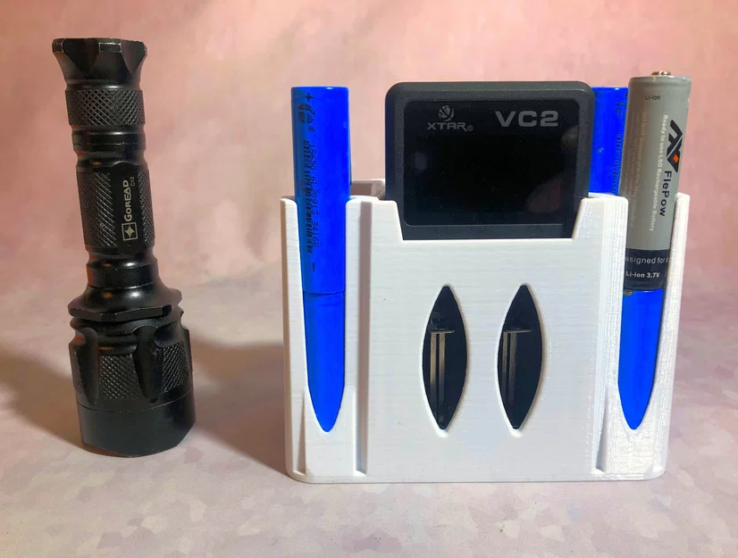 Giá đỡ tổ chức cho bộ sạc pin XTAR VC2 và pin 18650 - Image 6