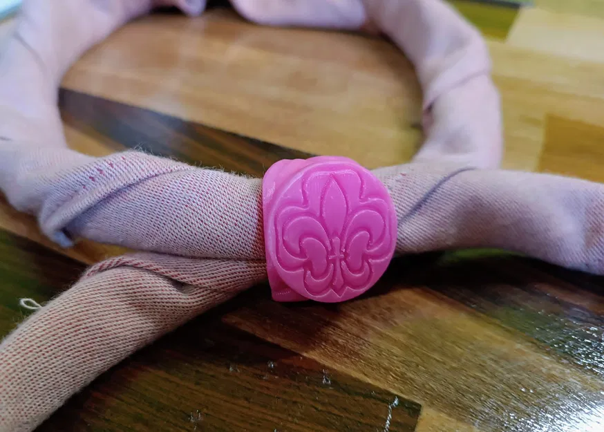 Vòng khăn quàng cổ VCP Wagggs với biểu tượng fleur de lis và tre... - Image 5