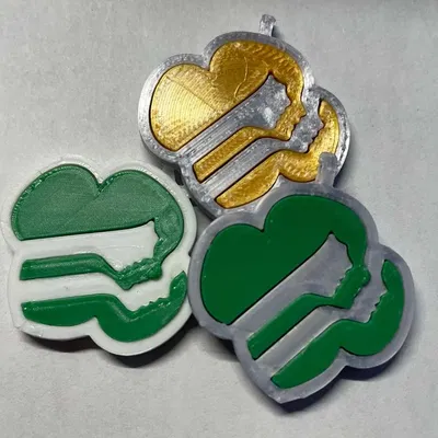 Pin giao dịch Girl Scout với ghim an toàn