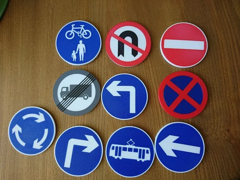 Lót ly biển báo đa vật liệu (Vương quốc Anh) - Image 1