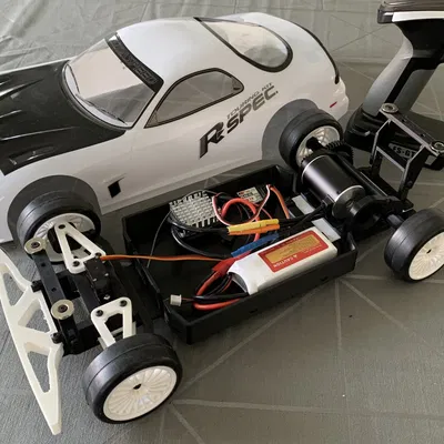 Khung xe điều chỉnh RC tỷ lệ 1:10 với hệ thống treo linh hoạt