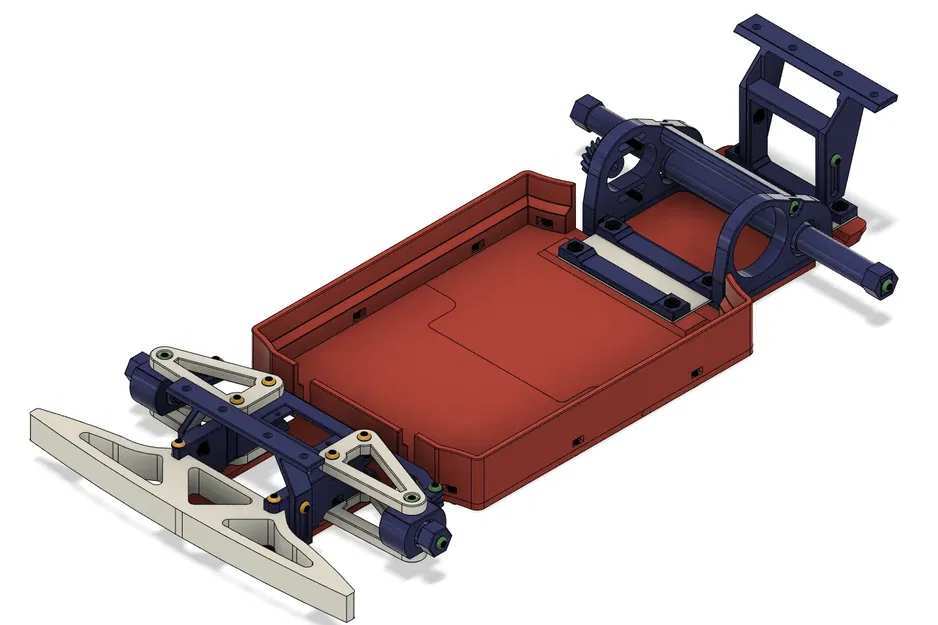Khung xe điều chỉnh RC tỷ lệ 1:10 với hệ thống treo linh hoạt - Image 8