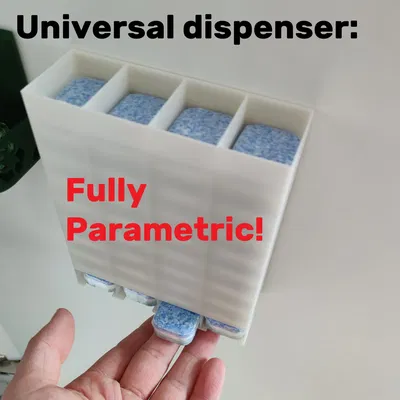 Máy phân phối viên rửa chén đa năng kiểu hình hộp