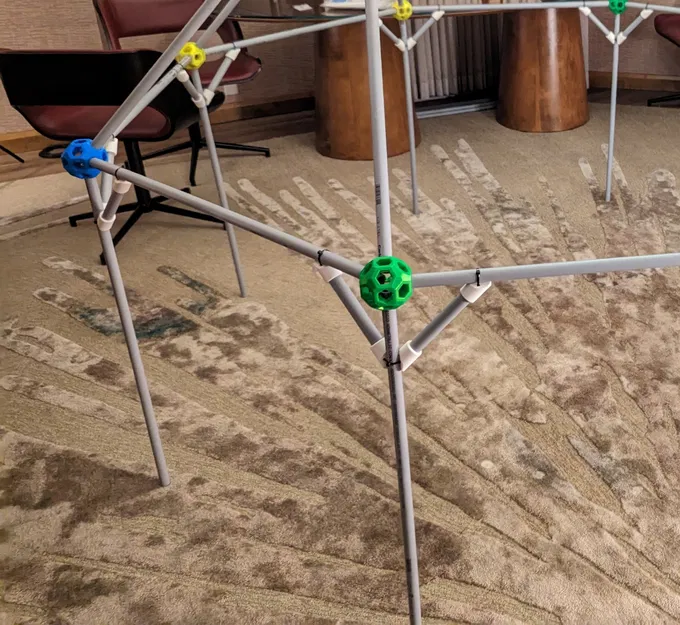 Pháo đài chăn 'Geodesic' - Phiên bản PVC 1/2in - Image 2