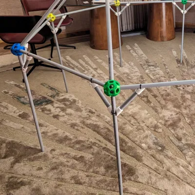 Pháo đài chăn 'Geodesic' - Phiên bản PVC 1/2in