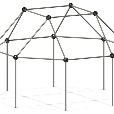 Pháo đài chăn 'Geodesic' - Phiên bản PVC 1/2in