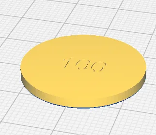 **Đồng xu trò chơi với điểm số 50 và 100** - Image 1