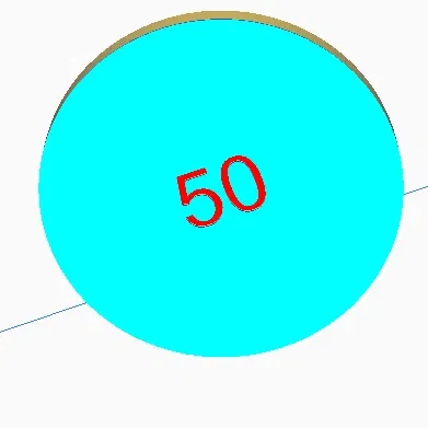 **Đồng xu trò chơi với điểm số 50 và 100**