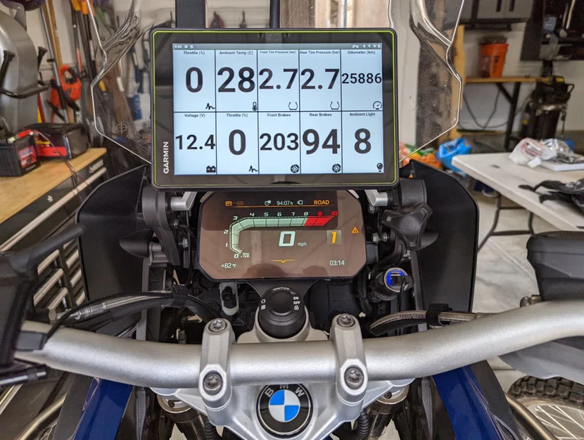 Bộ chuyển đổi Garmin Tread SxS và Overlander cho BMW Nav Bar - Image 1
