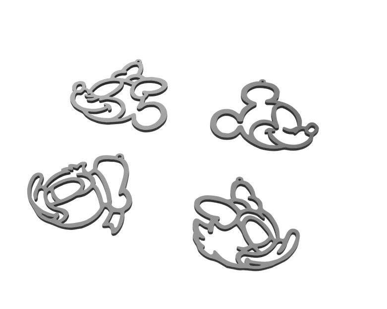 Bông tai Disney với hình ảnh Mickey và Donald - Image 1