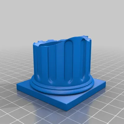 Chậu hoa cột gãy nhỏ