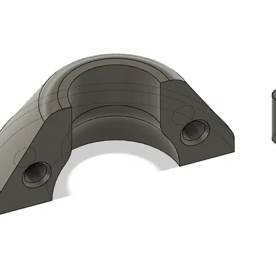 Giá treo tường cho ống 25mm kèm rosette