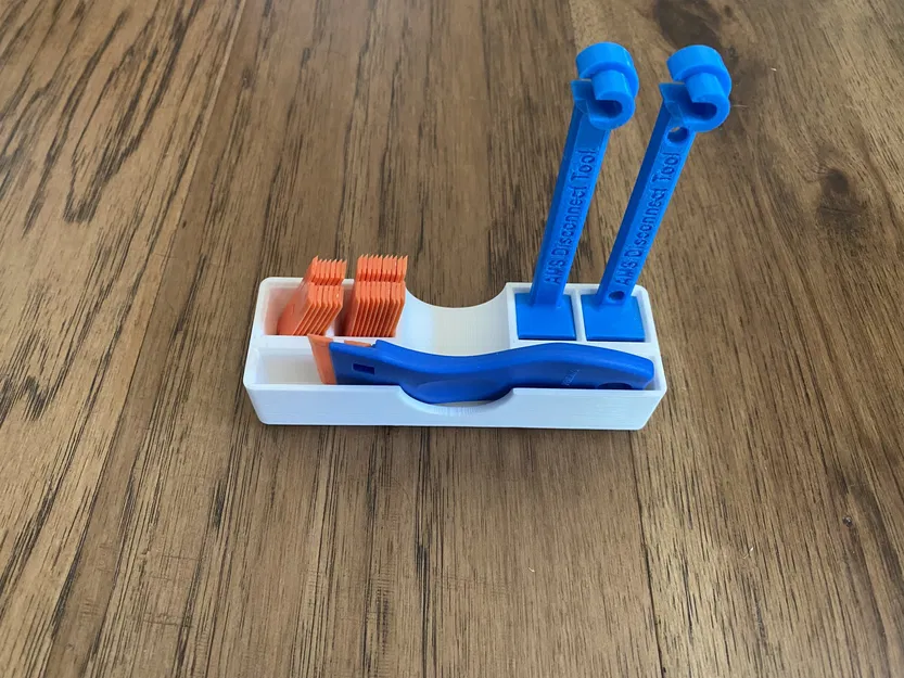 Giá đỡ dao cạo nhựa Gridfinity cho công cụ gọn gàng - Image 1