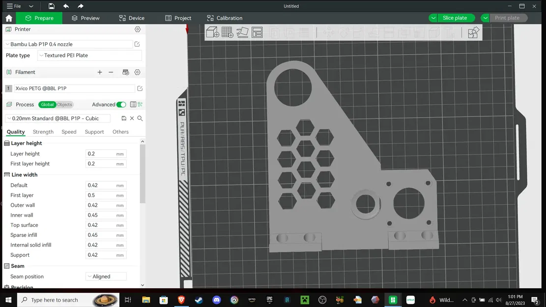 Giá đỡ bánh răng phản chiếu cho Ender 3 V2 - Image 1