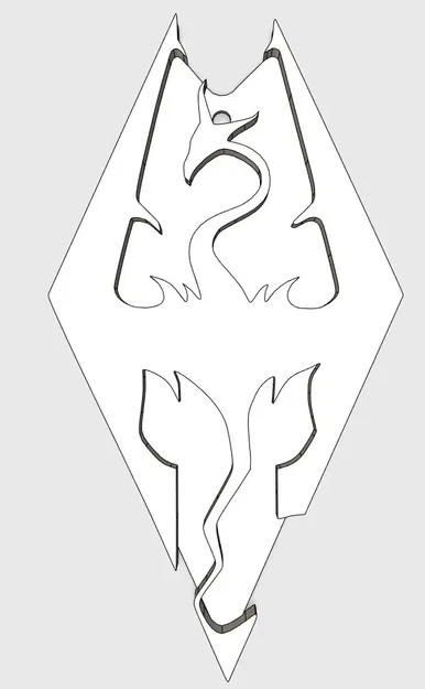 Móc khóa biểu tượng của Đế chế Skyrim - Image 2