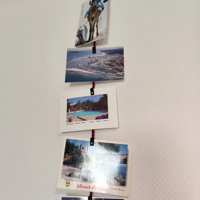 Giá treo bưu thiếp trang trí bằng dây thừng 6mm