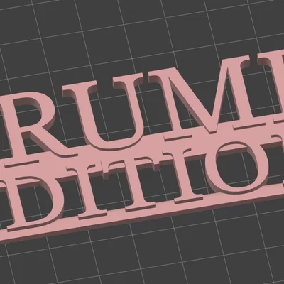 Biểu tượng Trump Edition bằng nhựa cho xe hơi