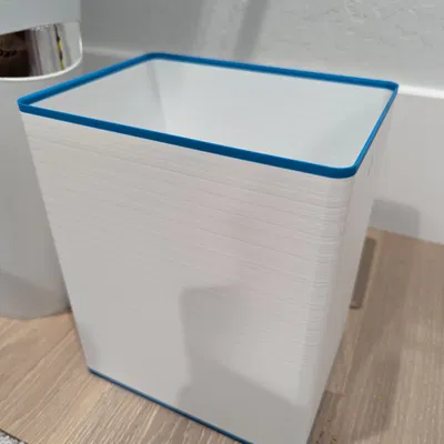 Thùng rác hình chữ nhật kích thước 205mm x 155mm x 255mm