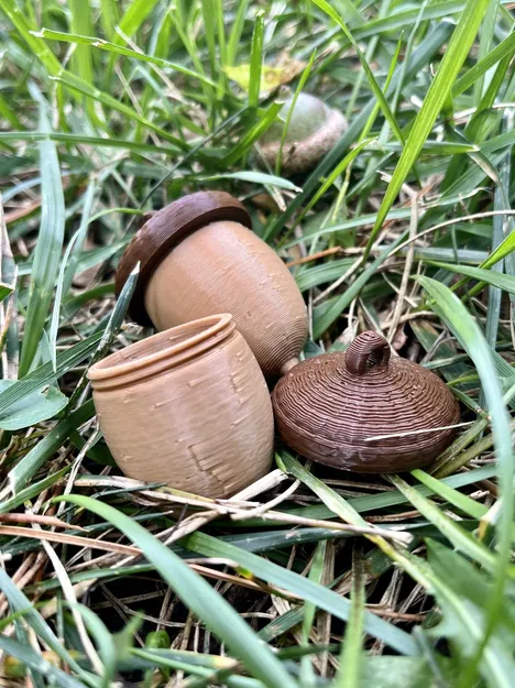 Bình đựng ốc vít hình quả acorn treo tiện lợi - Image 2