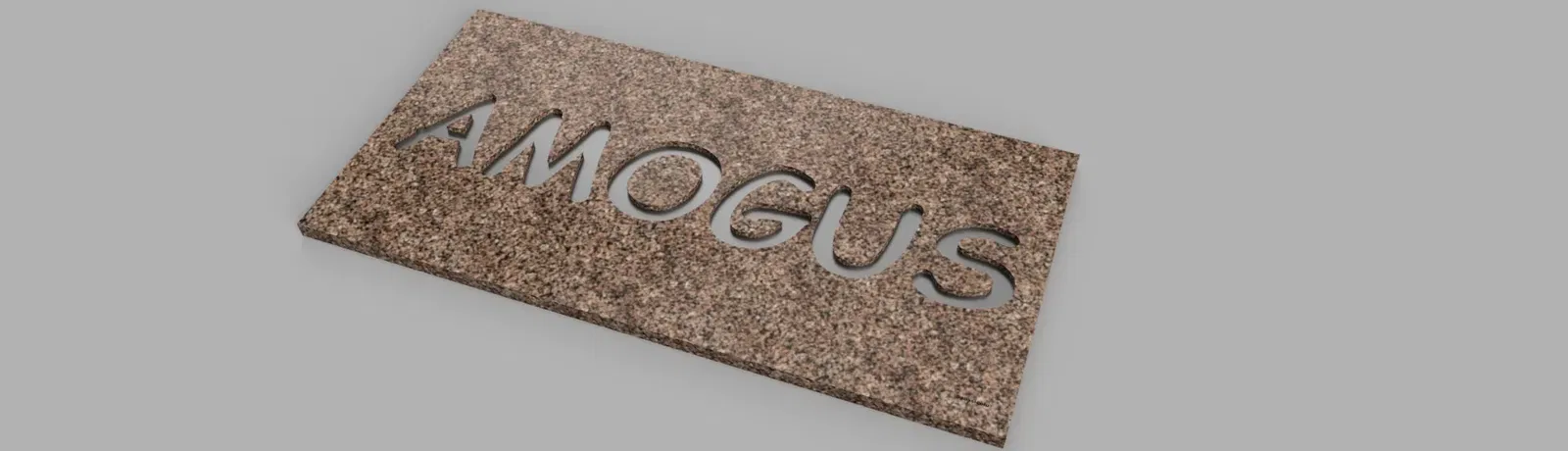 Bảng tên "amogus" phong cách Comic Sans MS - Image 1