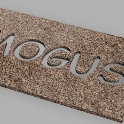 Bảng tên "amogus" phong cách Comic Sans MS